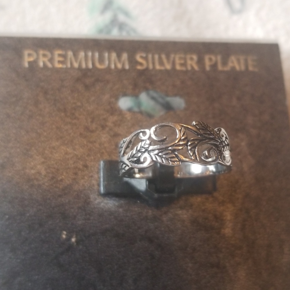 Silver plated ring